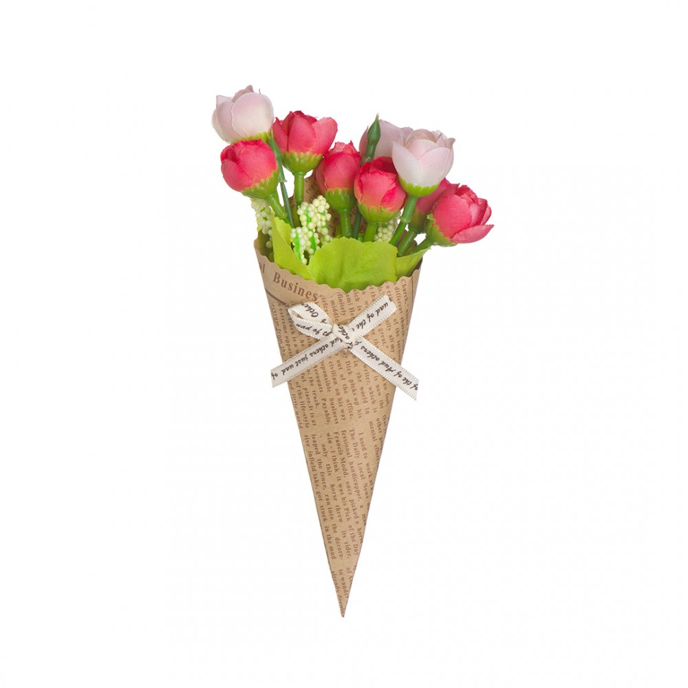 Декоративная "Роза в букете", Д180 В90, розовый