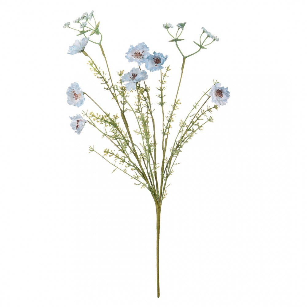 Искусственный цветок Лен полевой, В500, голубой