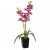 Орхидея в пластмассовом горшке, Д130 Ш130 В800, малиновый