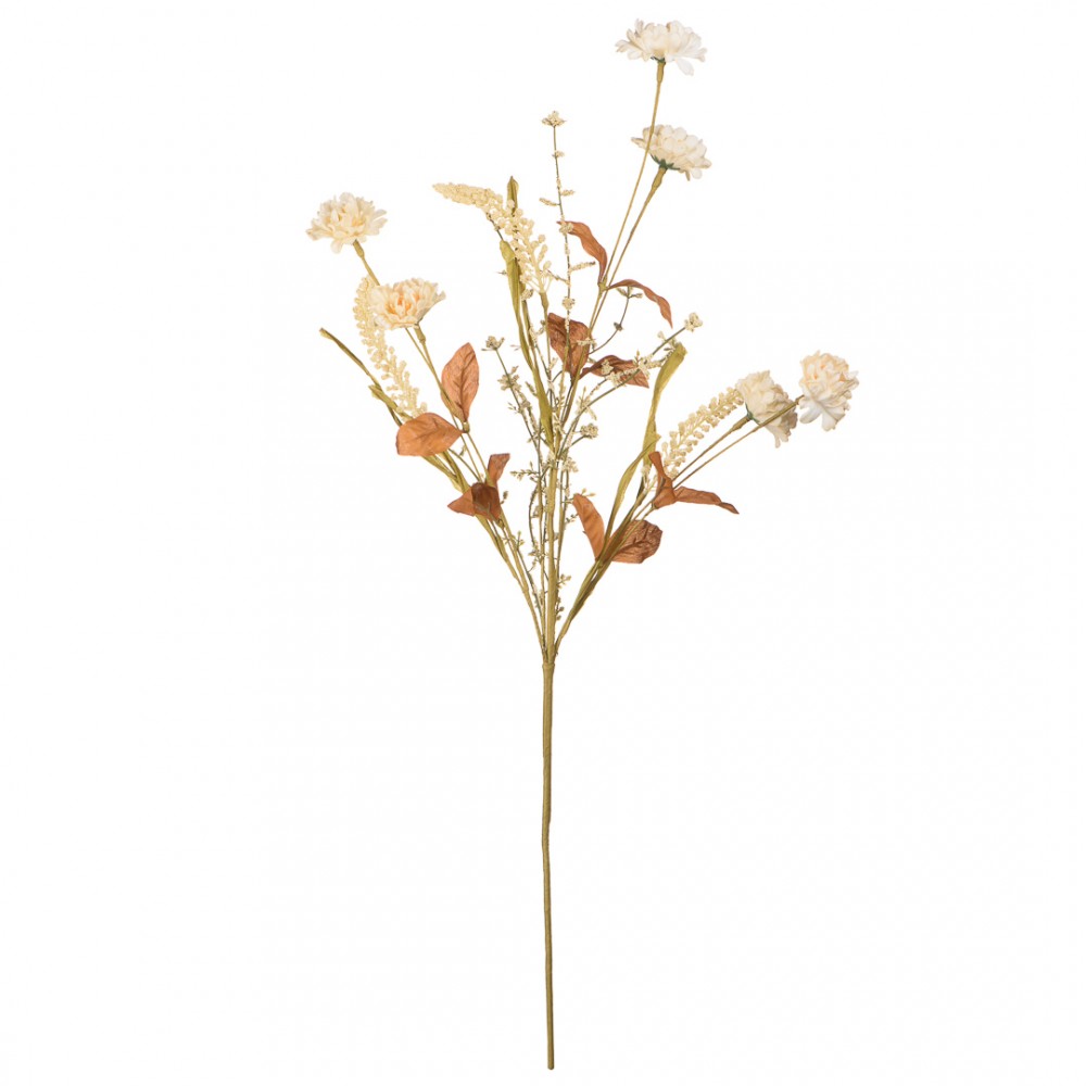 Искусственный цветок Гвоздика луговая, В750, светло-желтый