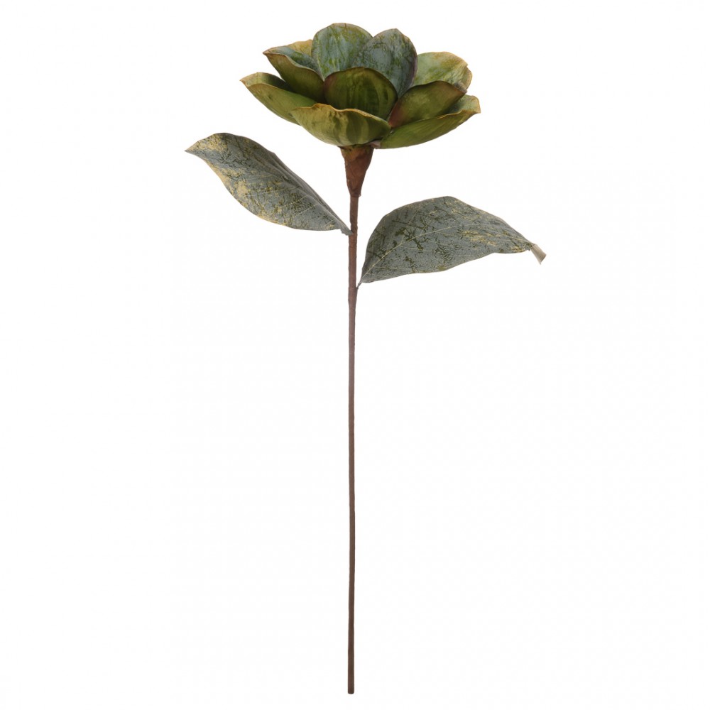 Искусственный цветок "Магнолия зеленая", В 630 мм
