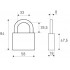 СТАНДАРТ HG-360  d7мм ЕВРОПАКЕТ Замок навесной (80, 10)