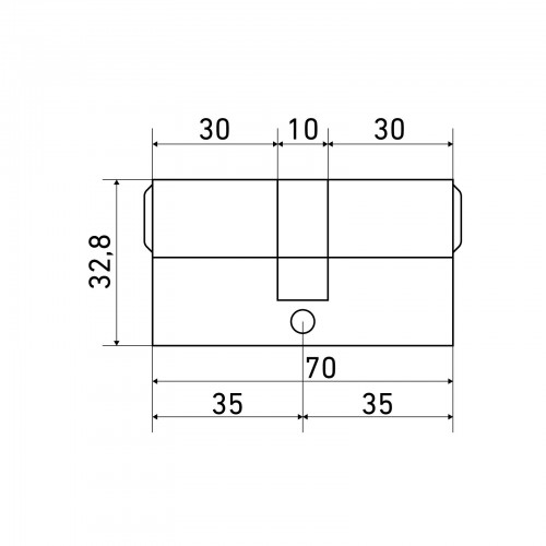Стандарт MAX 70 (35х35) AB 5кл ст.бронза перф.ключ/ключ Цилиндровый механизм(100, 10)