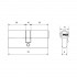 Китай для замков 103/50, 132/50 кл/кл CP 70мм 5 кл. Цилиндровый механизм (120, 12)
