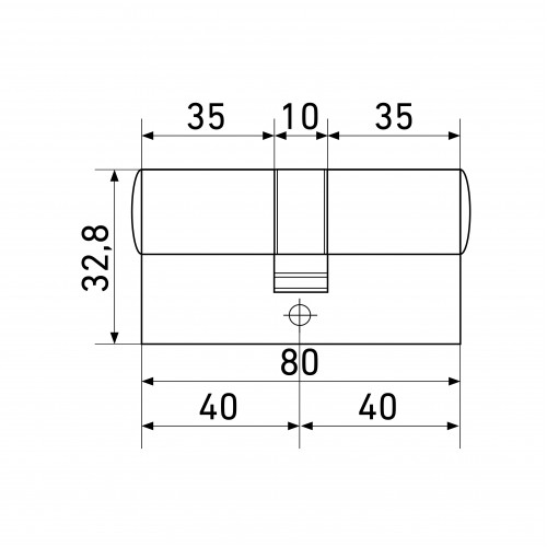 Стандарт MAX 80 (40х40) SN 5кл мат.никель перф.ключ/ключ Цилиндровый механизм (80, 10)