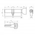 Стандарт Z.F.80В-5K (35x10x35B) SN 5кл перф.ключ/верт. Цилиндровый механизм (96, 12)