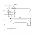 СТАНДАРТ 0203 SS (60-90) INOX нержавеющая сталь Комплект ручек (40)