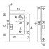 АЛЛЮР АРТ "ЛАНА" BL/W+L7050S BL+BK-S2 BL(861511/S7050) мат. черн./бел. Компл ручка и защ с фикс (20)