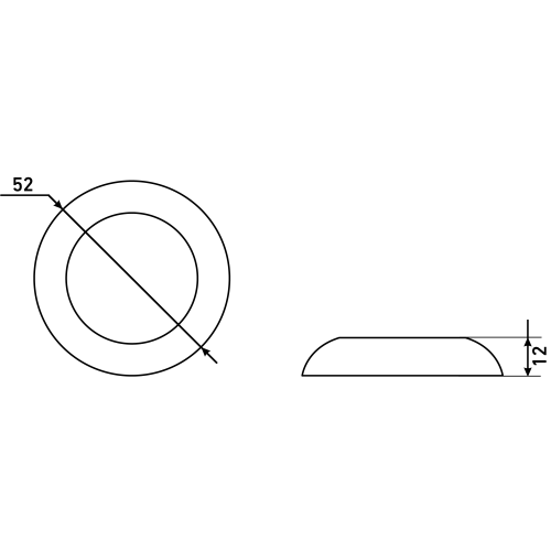 Сантехническая завертка к ручкам АЛЛЮР АРТ BK-R1 ORB(3152) темная медь (100, 10)