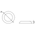 Сантехническая завертка к ручкам АЛЛЮР АРТ BK-R1 MAB(3132) мат.бронза (100, 10)