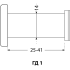 АЛЛЮР ГД-1 БШт 25-42мм d=14мм хром Глазок дверной  (600, 12)