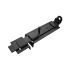 Засов Домарт с проушиной плоский ЗПП-350 мод.2 черный (10)