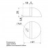 Soller ограничитель дверной 833 бронза (900,90,60,5!!!)