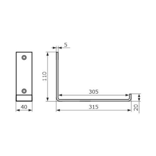 Домарт Кронштейн  LOFT 300 мод.2 черный (10)