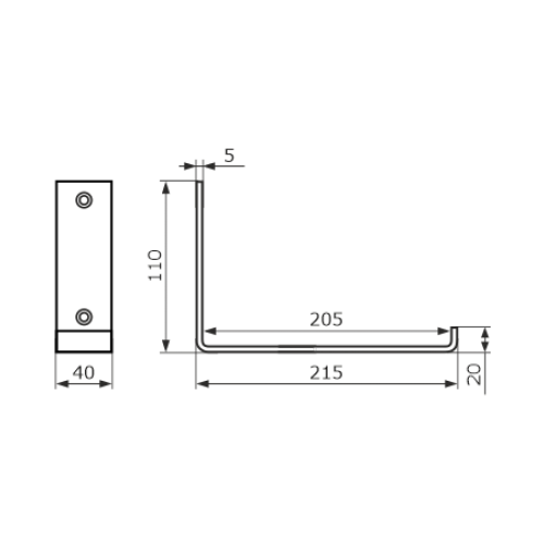 Домарт Кронштейн  LOFT 200 мод.2 черный (10)