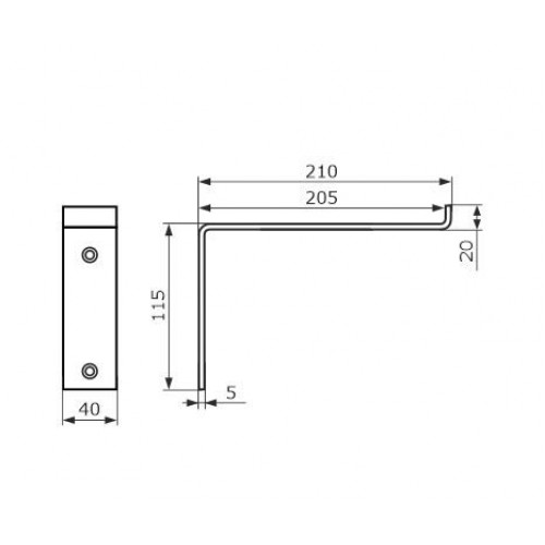 Домарт Кронштейн  LOFT 200 мод.1 черный (10)