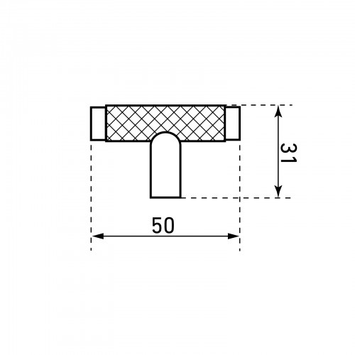 StahlBuro AP2308 2шт., W матовый белый хром. Ручка-кнопка мебельная (25, 250)