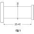 АЛЛЮР ГД-1 БШт 25-42мм d=14мм хром Глазок дверной  (600,12)