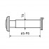 ЗАМКОФФ ГД d=16мм 65-90мм пластик хром Глазок дверной  (1000,50)