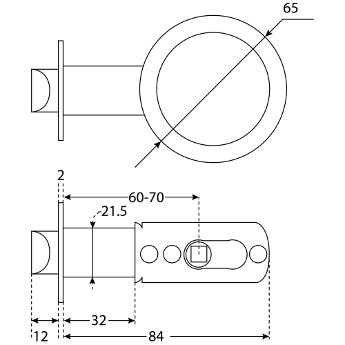 АЛЛЮР 5560 BK CP хром фикс Защёлка (30)