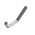 Домарт  крючок-вешалка 2-рожковый серый металлик (50)