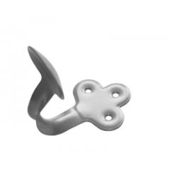 Домарт крючок-вешалка фигурный мод.1 серый металлик (50)