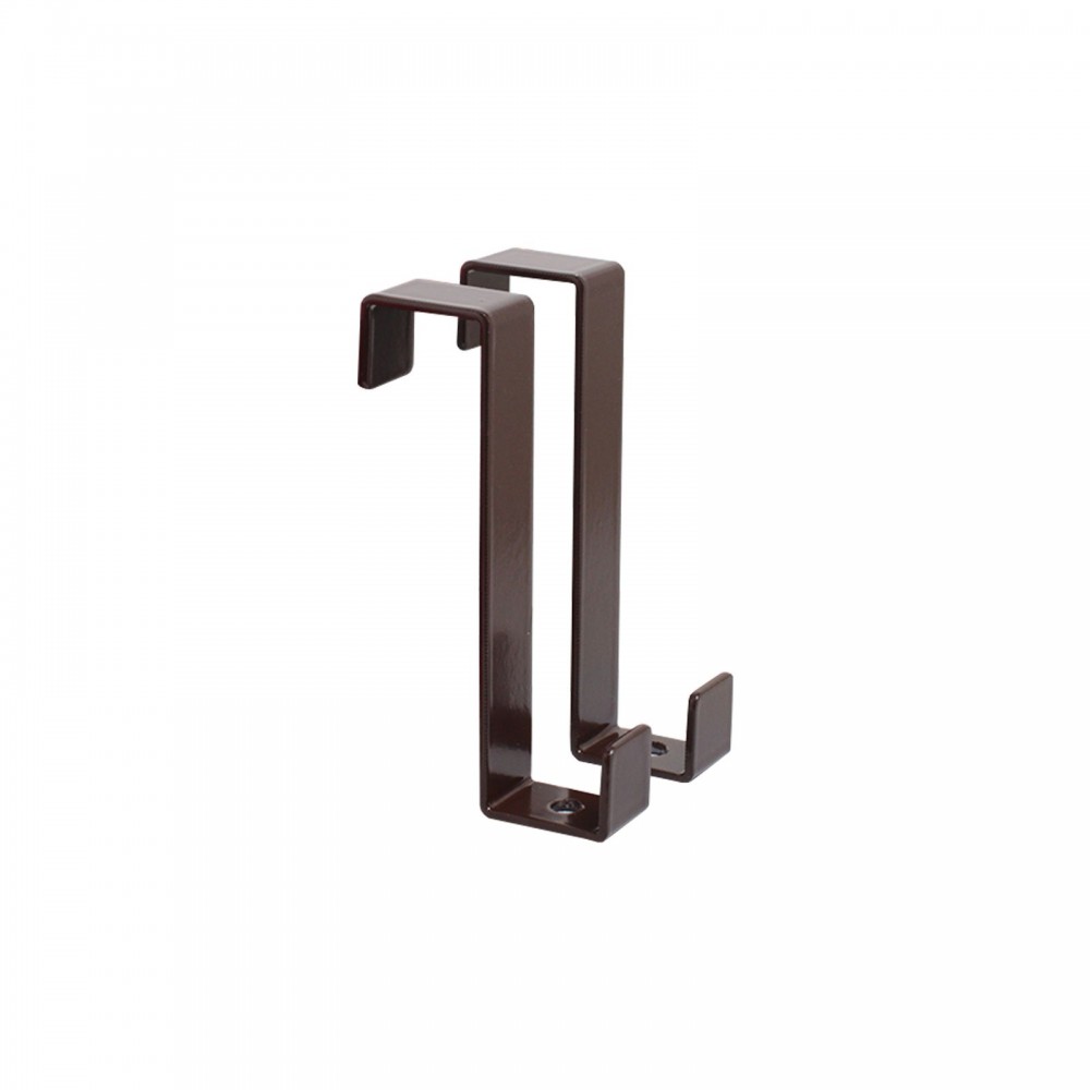 АЛЛЮР КДН-1 (20х20) коричневый 2 шт. Крючок на дверь мебели навесной (30)
