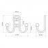СТАНДАРТ 208 B AB ст.бронза ЕВРОПАКЕТ крючок-вешалка (480,60)