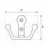 СТАНДАРТ 308 AB ст. бронза ЕВРОПАКЕТ крючок-вешалка (400,50)