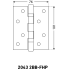 АЛЛЮР 2043 (101х76) 2BB-FHP AC 2 подш. ст.медь Петля дверная 2 шт (50,10)