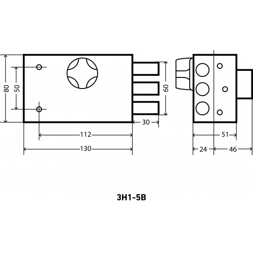 АЛЛЮР ЗН 1-5 В Замок накладной (20)