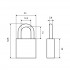 СТАНДАРТ HG-325  d3, 8мм ЕВРОПАКЕТ Замок навесной (360, 45)