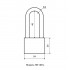 СТАНДАРТ HD-401L  d5,8мм ЕВРОПАКЕТ Замок навесной (180,30)