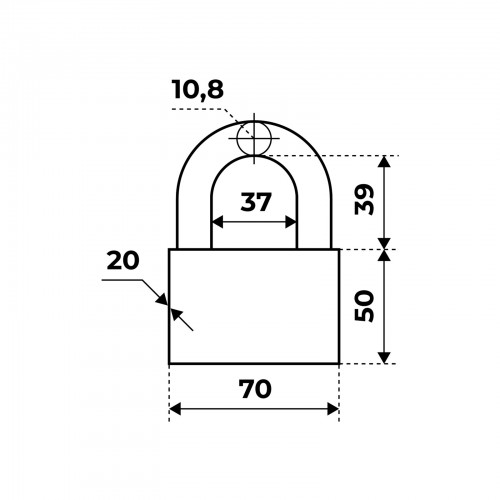 АЛЛЮР ВС1Ч-070 EXTRA d10,5мм 4кл. Замок навесной (24,12)