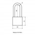 СТАНДАРТ HD-301L  d5мм ЕВРОПАКЕТ Замок навесной (216,36)