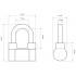 СТАНДАРТ AL-660 d9,5мм ЕВРОПАКЕТ Замок навесной (120,30,15)