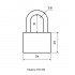 СТАНДАРТ HD-401  d5,8мм ЕВРОПАКЕТ Замок навесной (180,30)