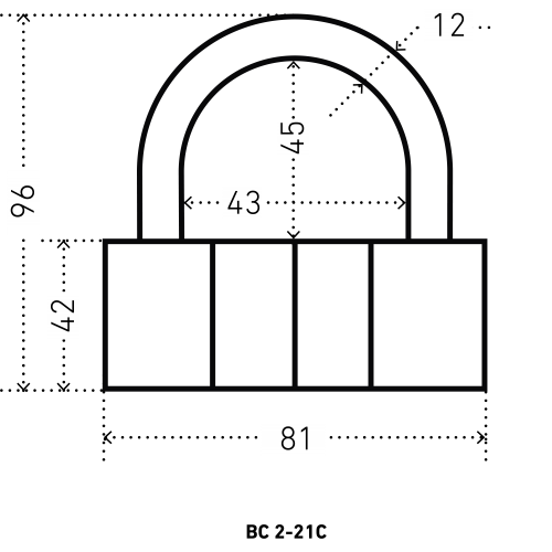 АЛЛЮР  ВС2-21С d12мм Замок навесной (18)