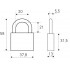 СТАНДАРТ HG-340  d5,5мм ЕВРОПАКЕТ Замок навесной (200,25)
