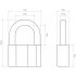 СТАНДАРТ AL-780 d12,5мм ЕВРОПАКЕТ Замок навесной (80,20,10)