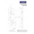 Апекс 7300-30-NIS мат. никель 30мм под ц/м, м/о 85 мм Замок врезной б/руч (30)