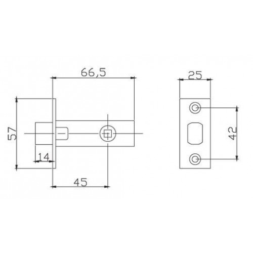 RENZ L 5-45 plastic АВ бронза Защелка (100,20)