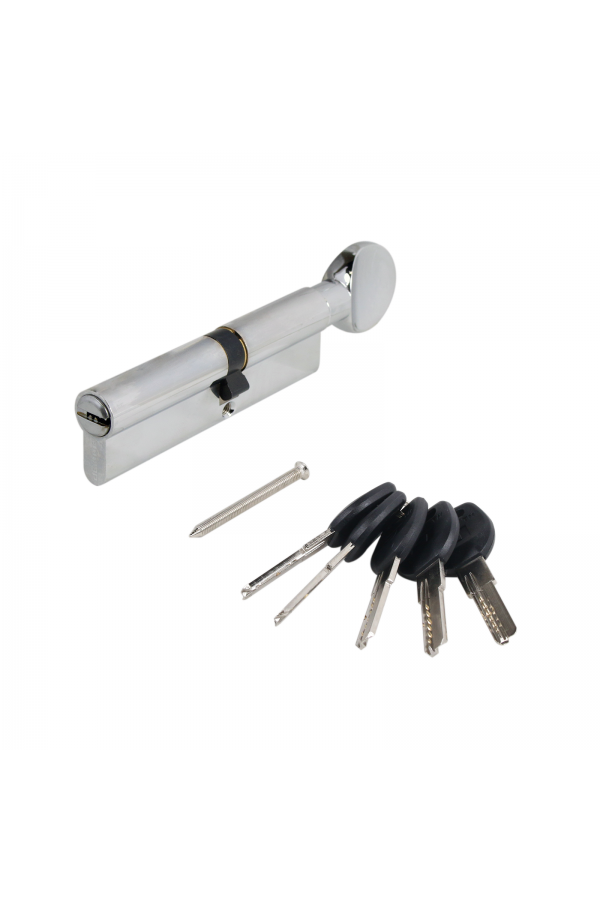 АЛЛЮР HD FG 110-5К CP[45Gх10х55](60x50G) хром перф.кл БЛИСТЕР Цилиндровый механизм (60,50,10)