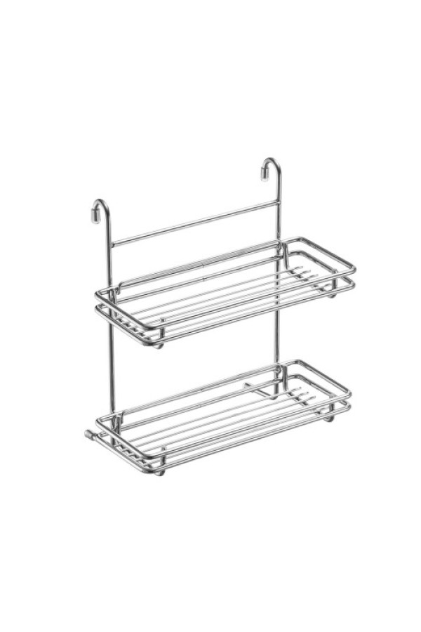 Полка двухъярусная разборная малая, хром