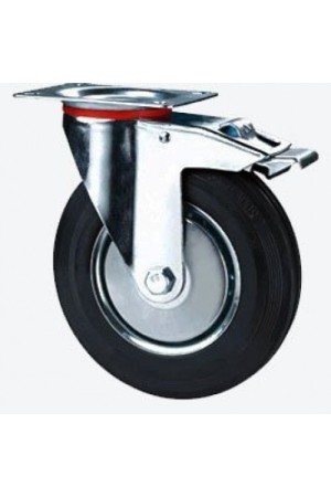 Колесо промышлен. поворот.  75мм с тормоз. (SCB93) (60)