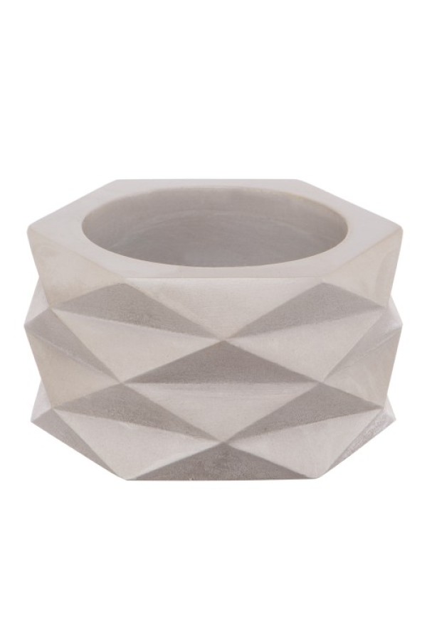 Кашпо Геометрия, 0,15л., серый