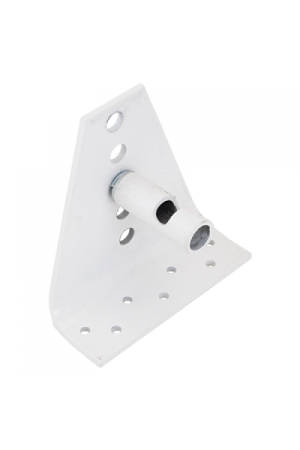 Кронштейн для крепления без сварки доводчика белый. Doorstop