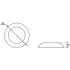 Сантехническая завертка к ручкам АЛЛЮР АРТ BK-R1 MBN(3142) графит (100,10)