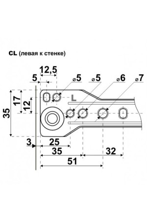 StahlBuro направляющие роликовые (2шт.) 300/0,8 мм белый (25)