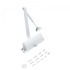 NOTEDO Доводчик дверной  DC-080-НО с фиксатором WHITE до 120 кг белый (10)
